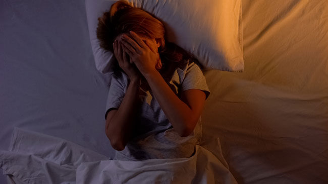 Womans suffering from PTSD