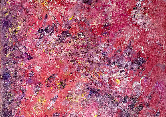 Abstract pink and purple painting
