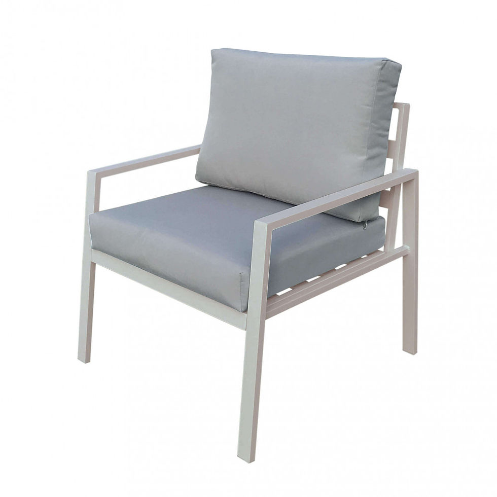 salotto da giardino in alluminio