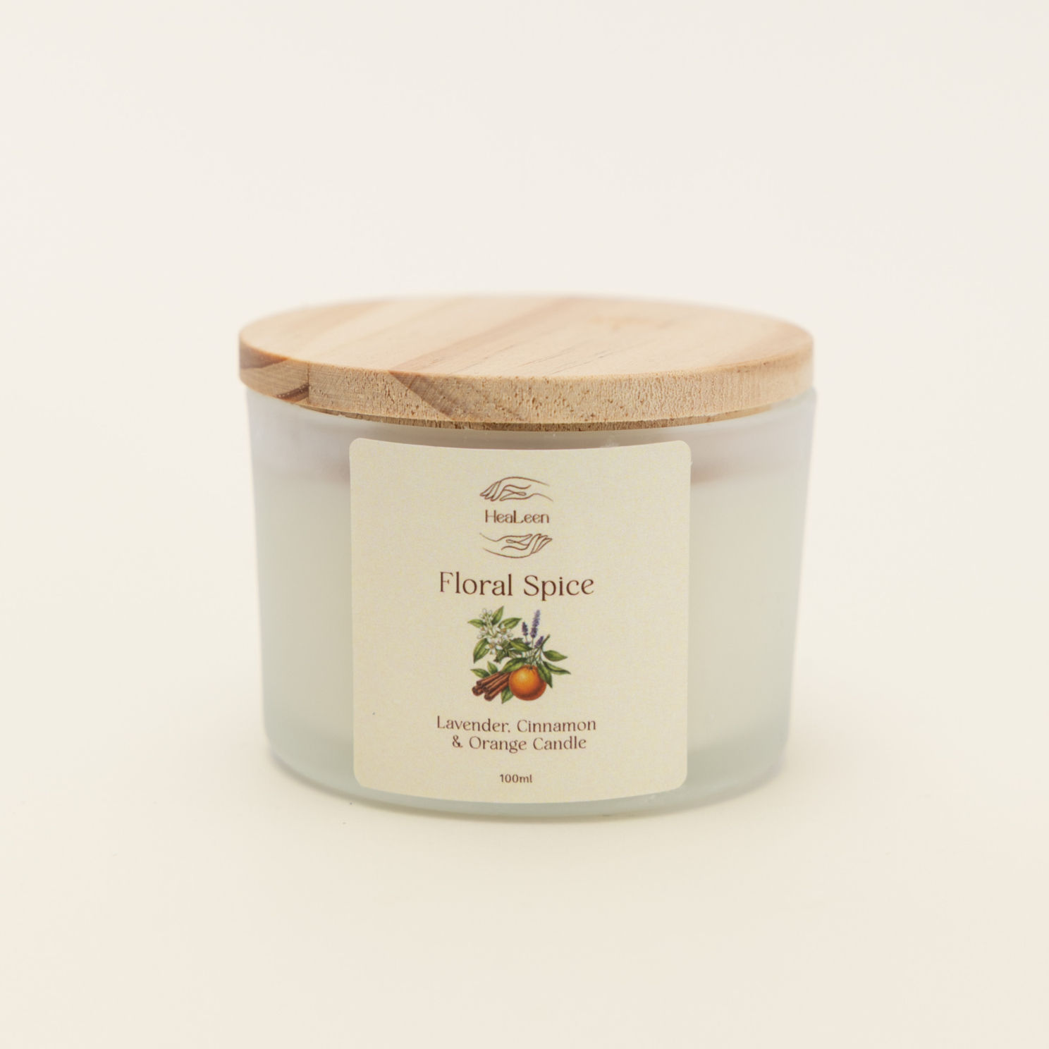 Floral Spice - Lavender, Cinnamon & Orange candle - נר לבנדר, קינמון & תפוז
