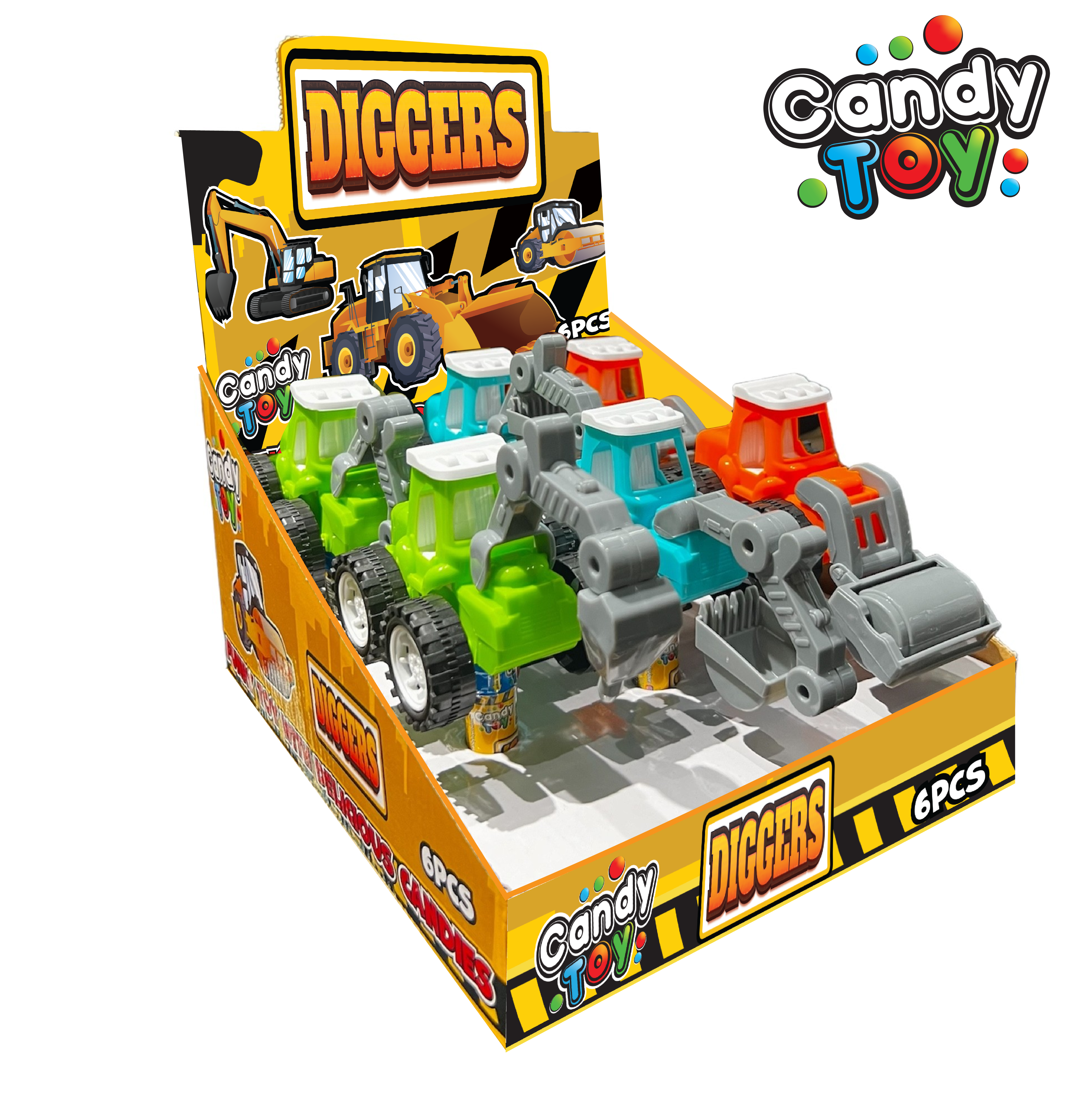 CANDY TOY Diggers x 6Und