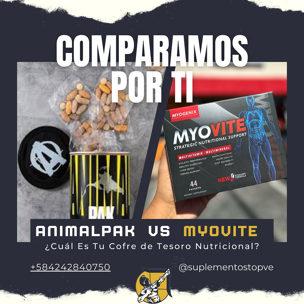 Comparamos por ti, AnimalPak vs. MyoVite