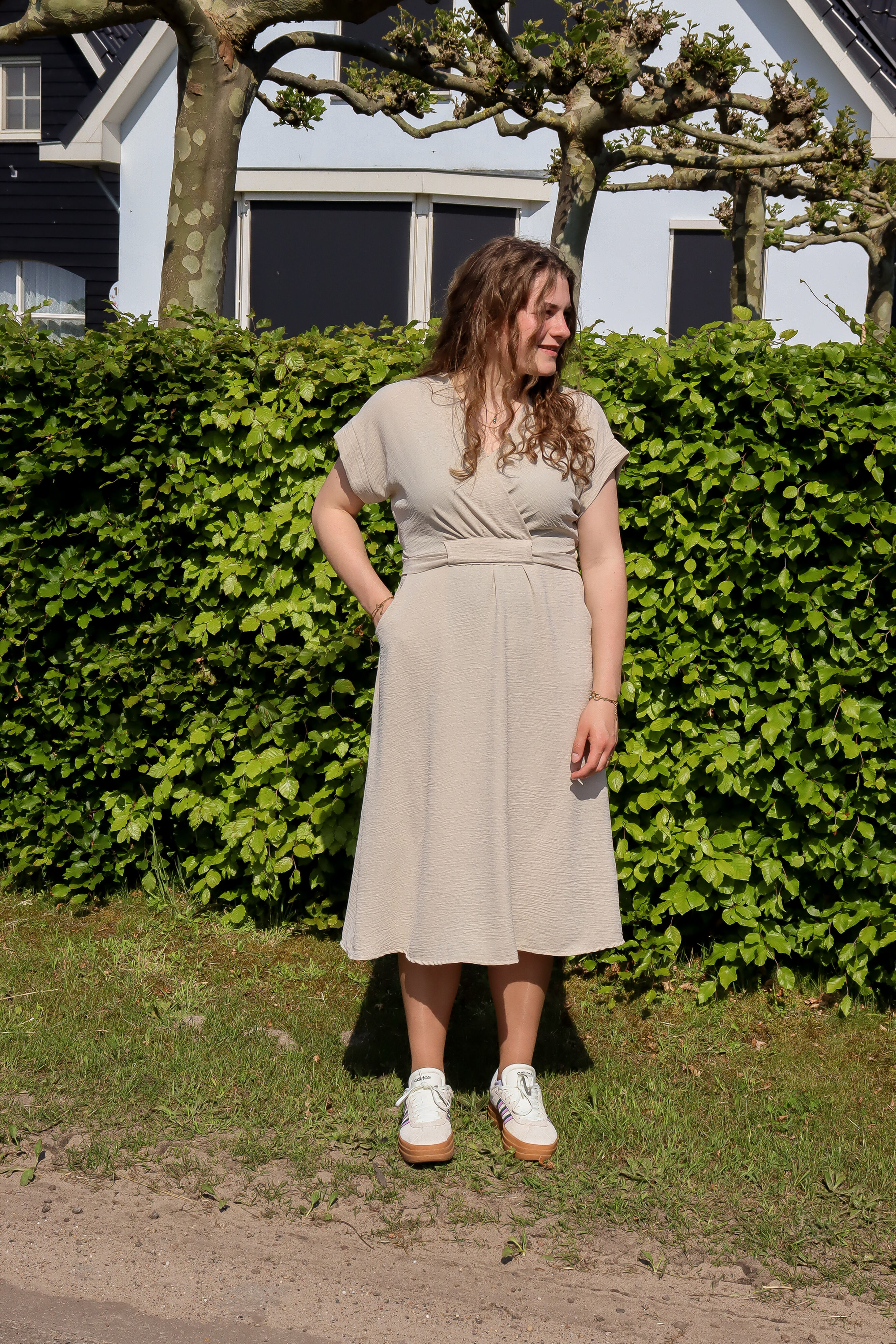 Laurie jurk beige