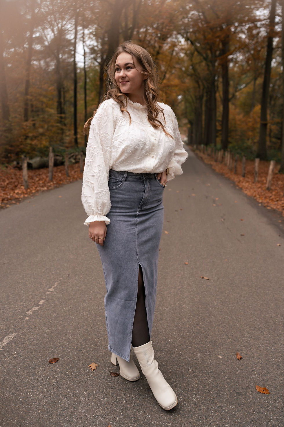 Thumbnail: Laurie maxi spijkkerrok grijs