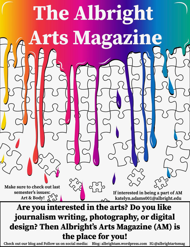Albright Arts magazine poster