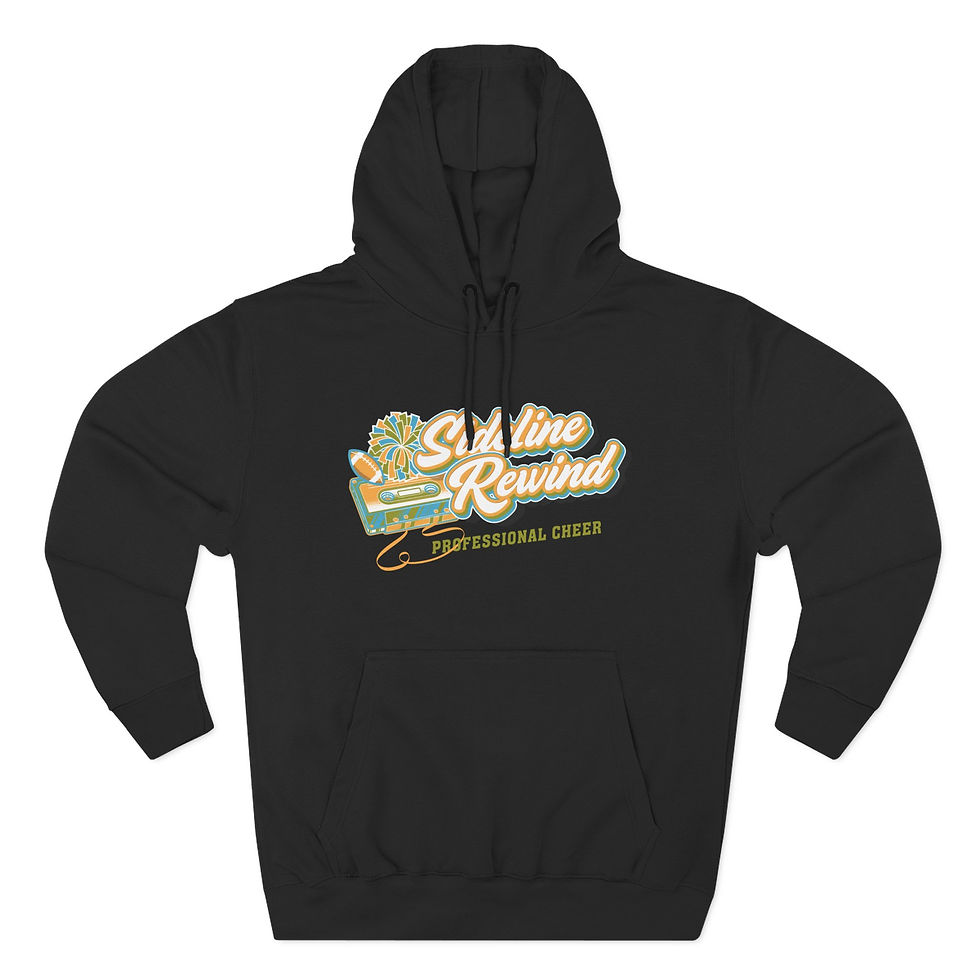 Thumbnail: Sunshine Rewind Hoodie — Retro Cheer Graphic Pullover