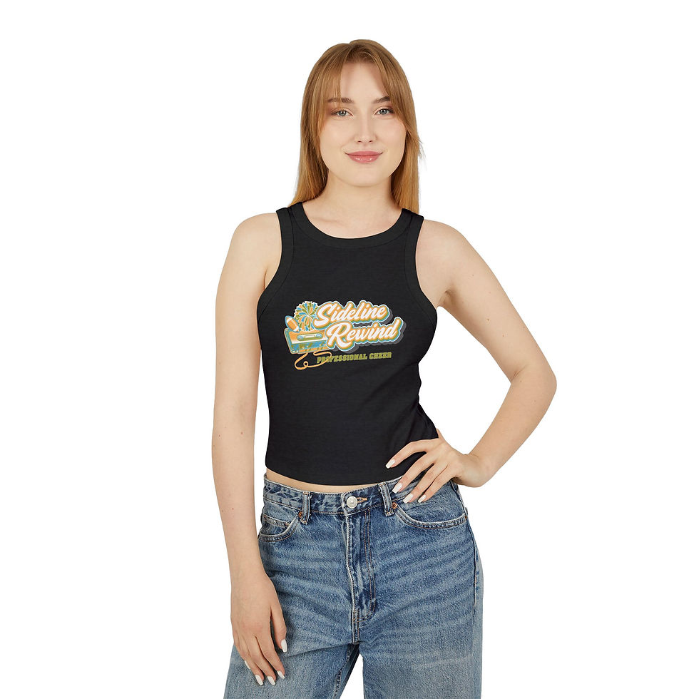 Thumbnail: Sideline Rewind Retro Racer Tank Top — Women's Vintage Sports Graphic