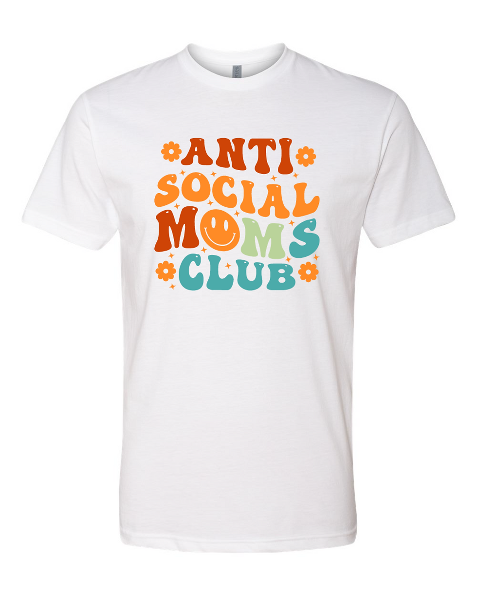 Retro Anti Social Moms Club T-Shirt