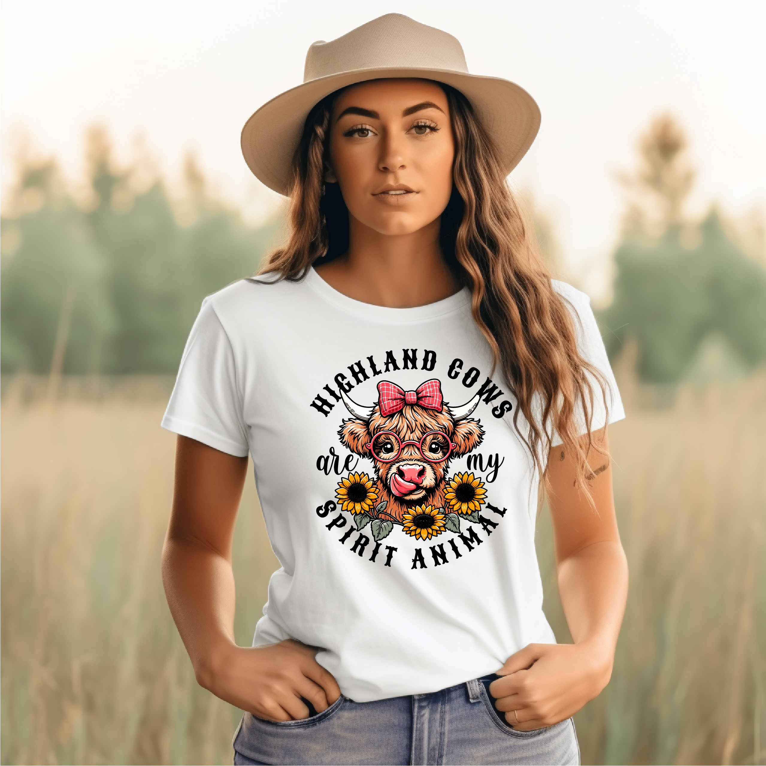 Highland Cow Spirit Animal T-Shirt