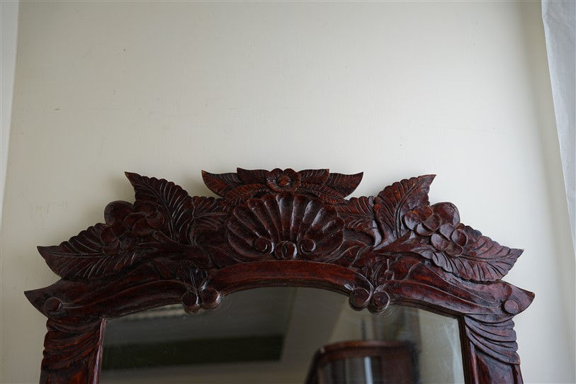 תמונה ממוזערת: מראת וינטג מעץ