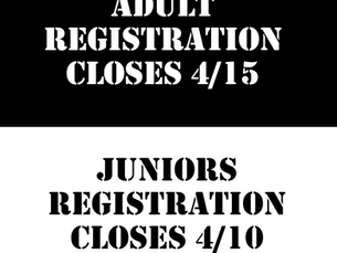 Deadline for Registration