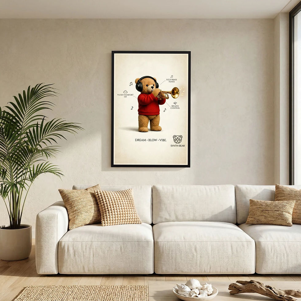 Miniatyrbild: The Trumpet Teddy Poster - Music Series