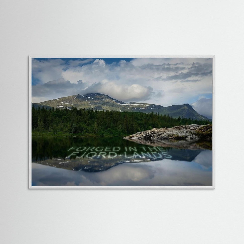 Miniatyrbild: Mountain Lake Image – Scandinavian Highlands Poster