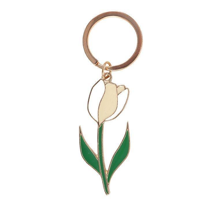 Thumbnail: White Tulip Keyring