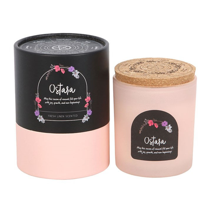 Thumbnail: Ostara Fresh Linen Wheel of the Year Candle