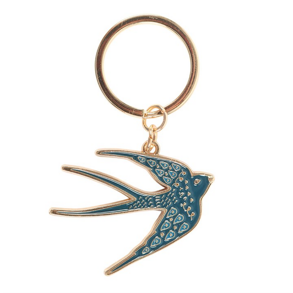 Thumbnail: Blue Spread Your Wings Swallow Keyring