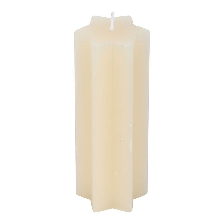Thumbnail: Cream Starry Night Star Shaped Taper Candle