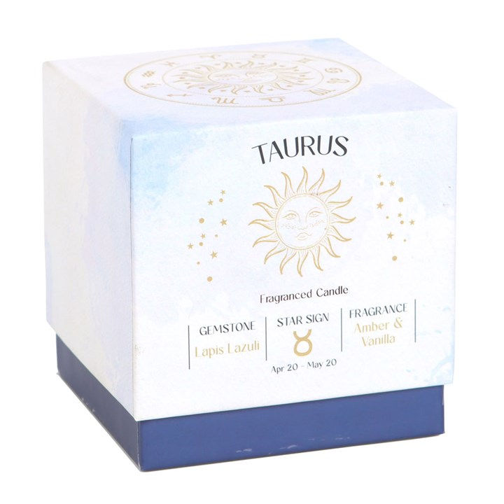 Thumbnail: Taurus Amber & Vanilla Gemstone Zodiac Candle