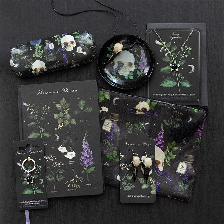 Thumbnail: Resin Crow Skull Necklace