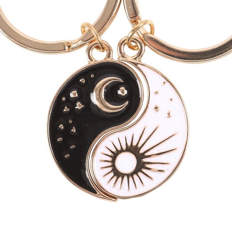 Thumbnail: Pair of Yin Yang Best Friend Keyrings