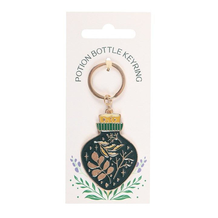 Thumbnail: Green Witch Potion Bottle Keyring