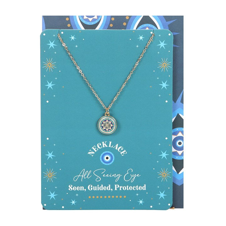 Thumbnail: All Seeing Eye Necklace on Greeting Card