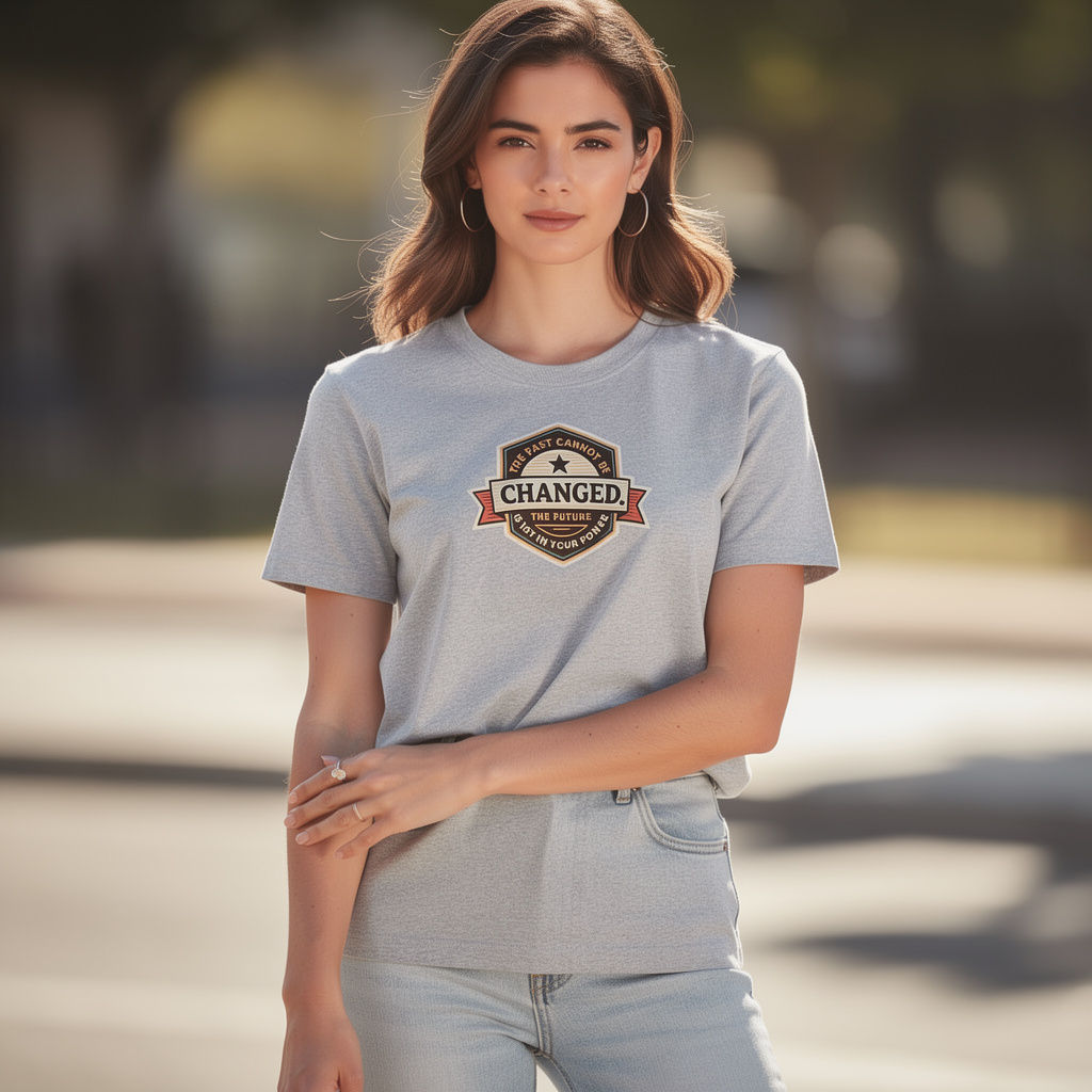 The Past ~ Ladie's Essential Standard Shoulder T-Shirt