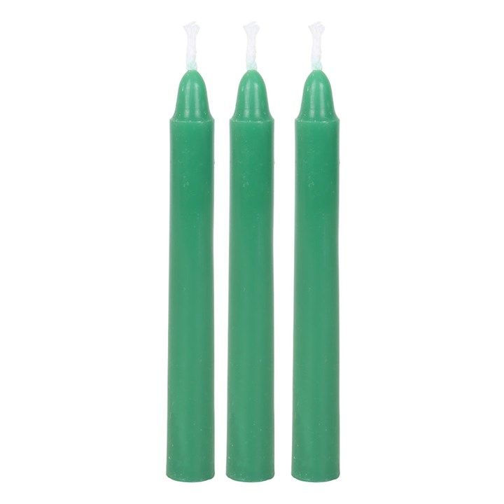 Thumbnail: Pack of 12 Green Witch Spell Candles