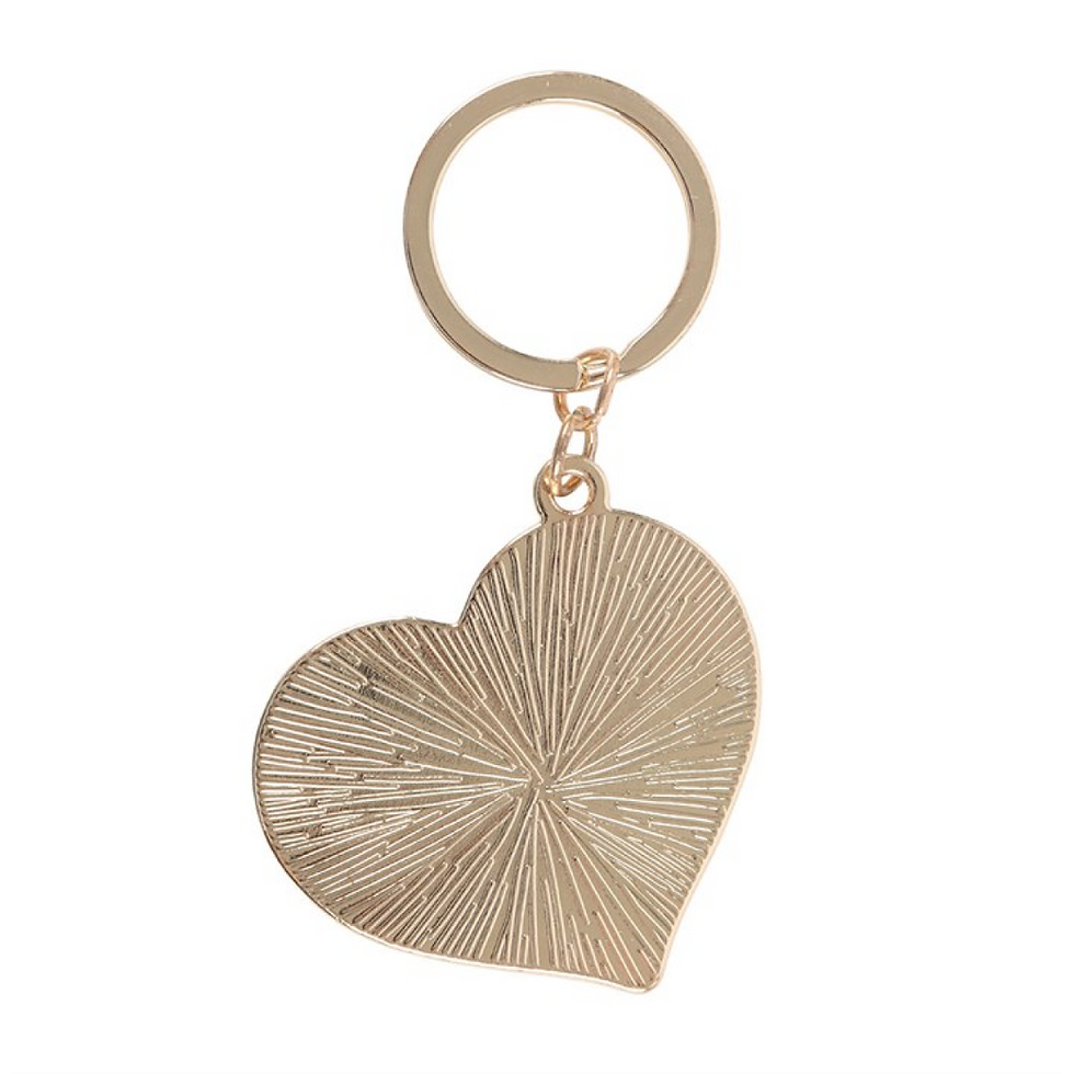 Thumbnail: Checkerboard Heart Keyring
