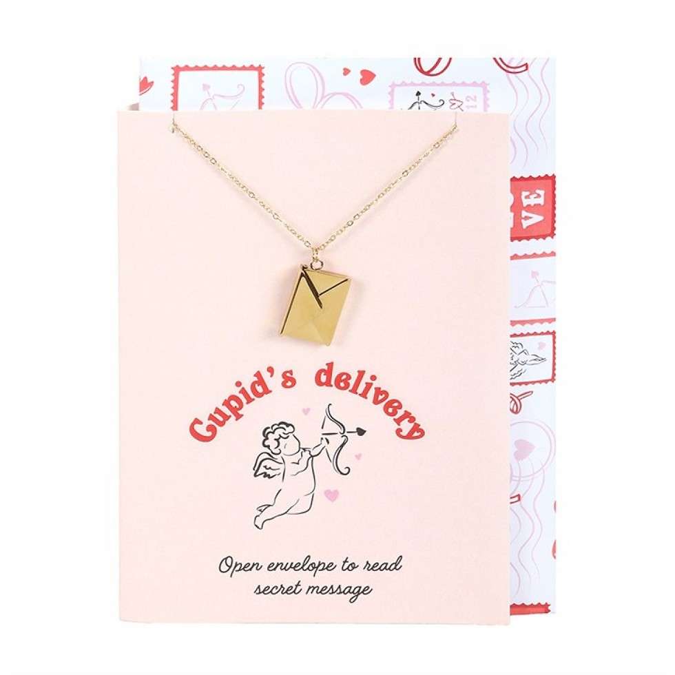 Thumbnail: Love Letter Locket Necklace on Greeting Card