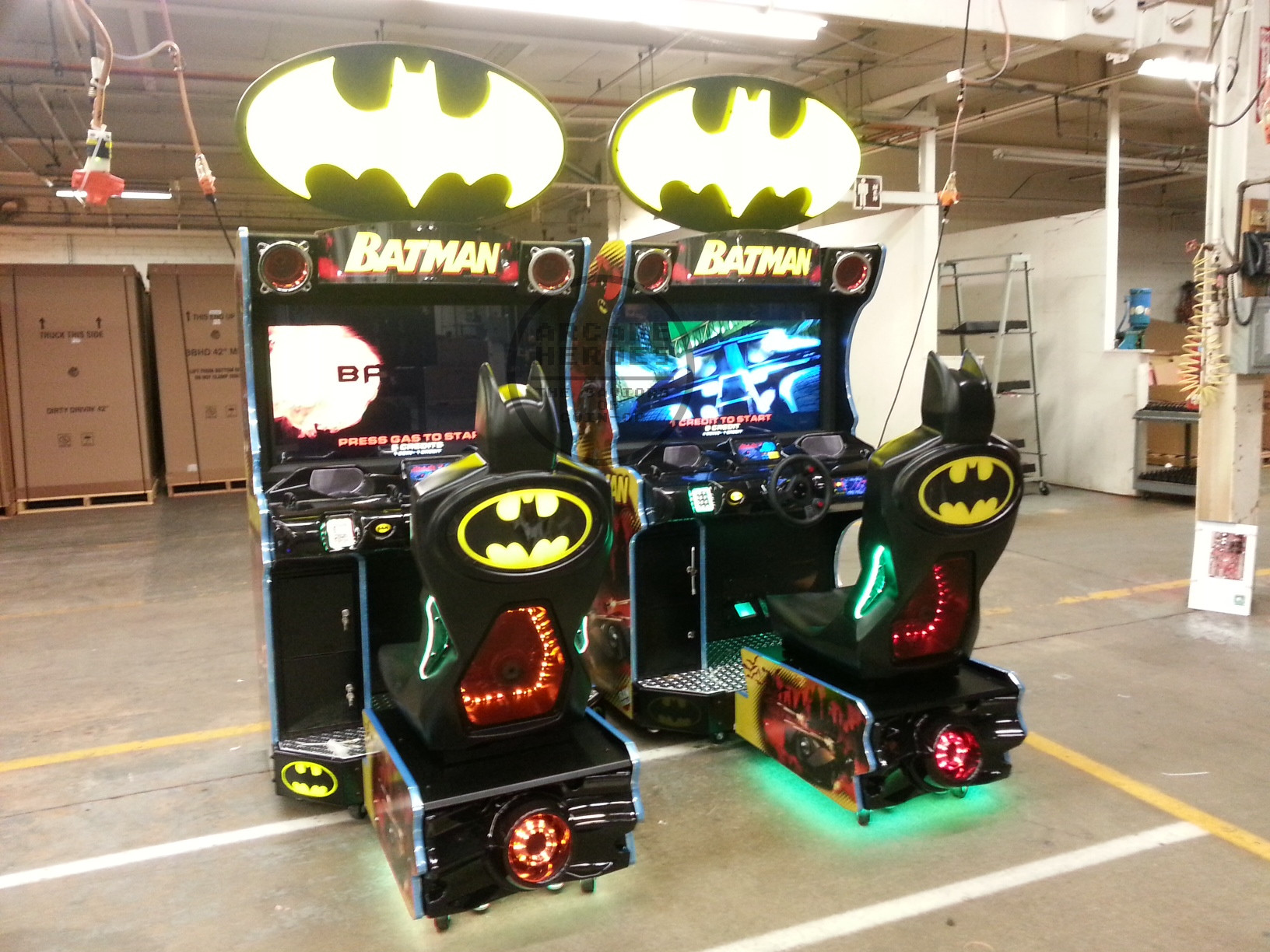 Batman driving arcade game