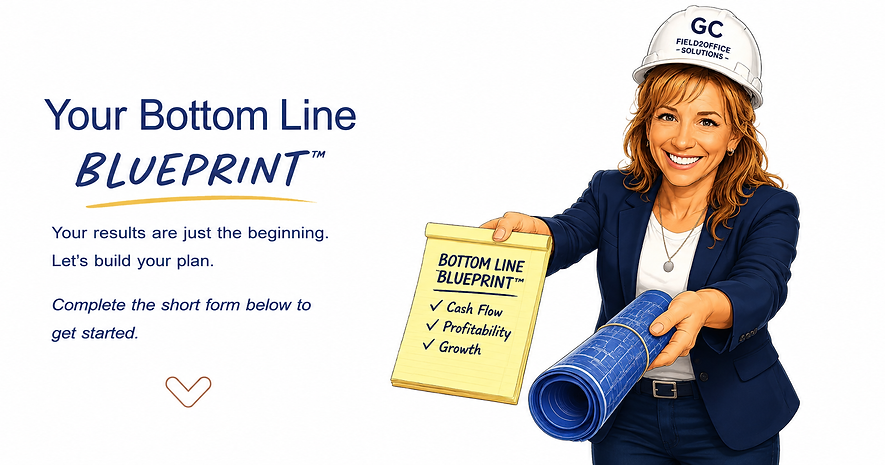 Construction business improvement blueprint helping contractors strengthen cash flow, streamline office processes, and build long-term profitability.