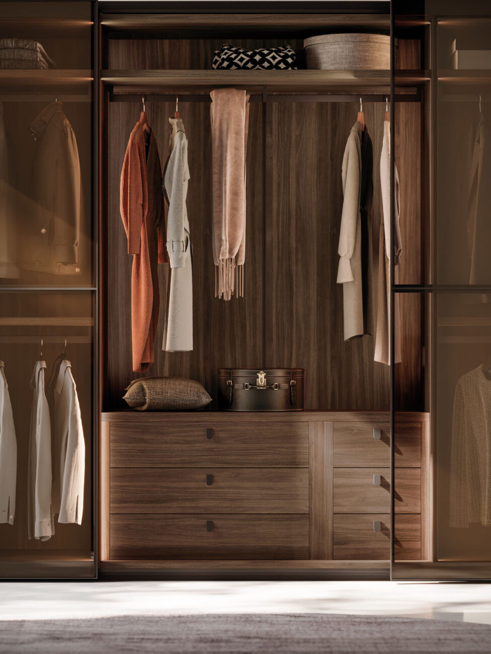 Miniaturbild: Offener Kleiderschrank homes Glas Durchsichtig