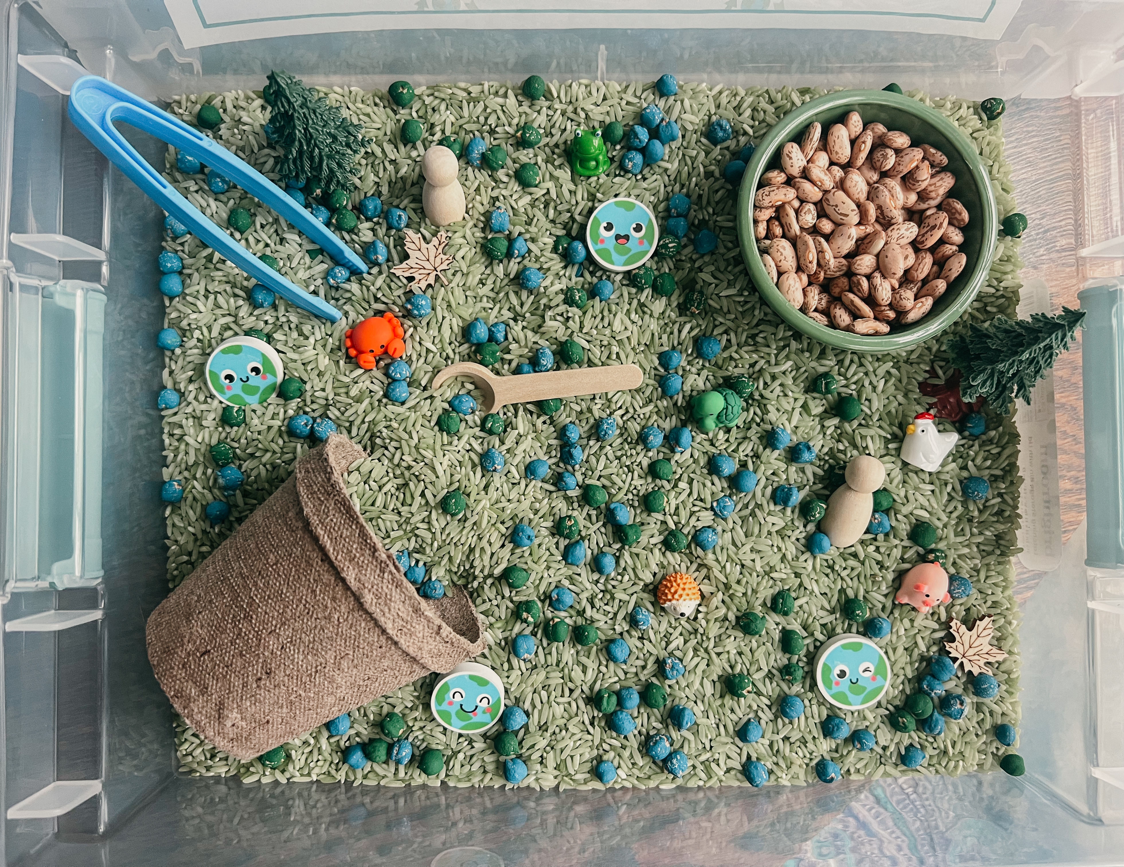 Love Our Earth Sensory Bin
