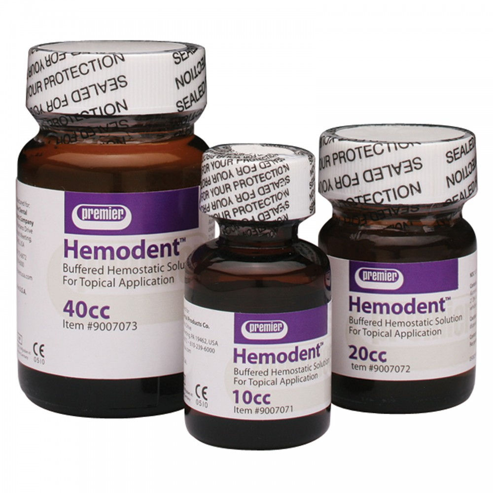 Hemodent Buffered Hemostatic Solution 20cc #9007072( Premier)