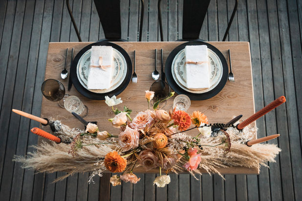 Hybl Fannin Floral Design, Chesterwood wedding flowers, October bridal bouquet, Photo by @atlnortheastco