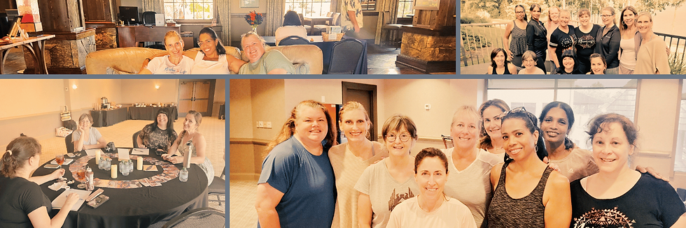 Women at a retreat giving themselves permission to rise