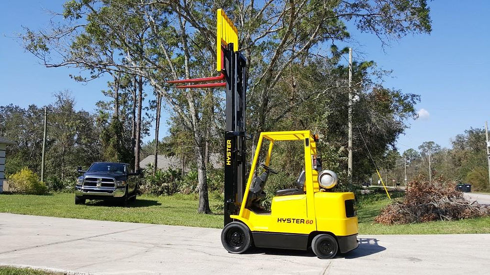 Thumbnail: 2005 Hyster S60XM Forklift 6,600 lb. Capacity