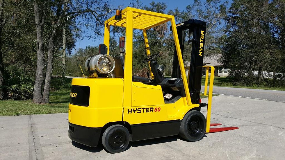 Thumbnail: 2005 Hyster S60XM Forklift 6,600 lb. Capacity