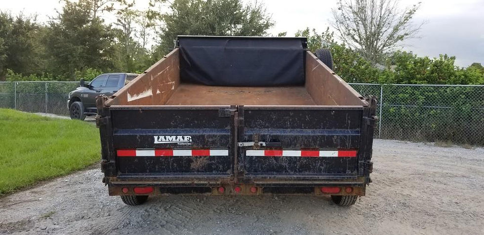Thumbnail: 2014 Dump Trailer Lamar 7x12 14,000 lb. Capacity