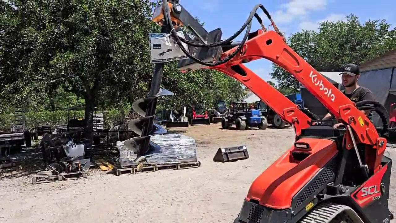 2024 New Auger Driver and Bit mini skid steer