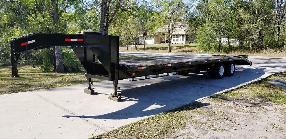 Thumbnail: 2006 Equipment trailer 12 Tons Gooseneck, 8 New Tires