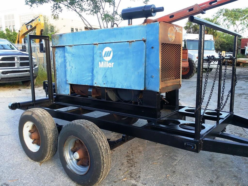 Thumbnail: Big Blue Miller Welder Trailer Mounted