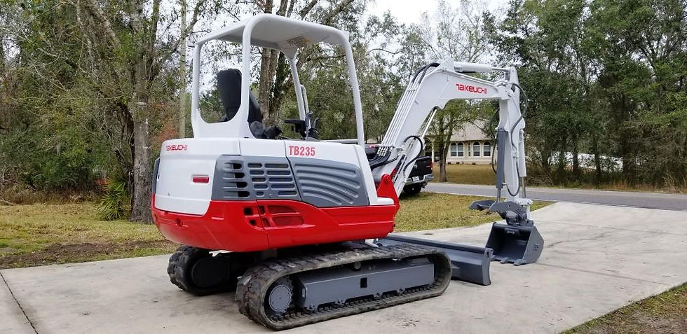 Thumbnail: 2013 Takeuchi TB235 Mini Excavator 8,000 lb.