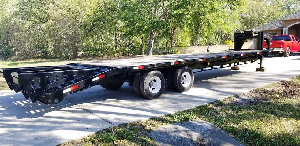 Thumbnail: 2006 Equipment trailer 12 Tons Gooseneck, 8 New Tires