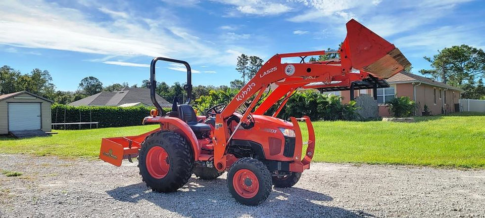 Thumbnail: 2021 Kubota L2501 Tractor Loader and Box Blade