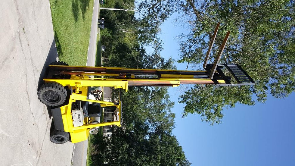 Thumbnail: 2001 Toyota Forklift 6,000 lb. Pneumatic, Long Forks, Work Ready