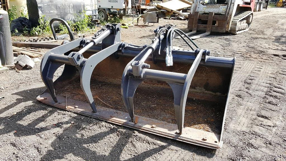 Thumbnail: Skid Steer Bucket Grapple Dual Cylinder