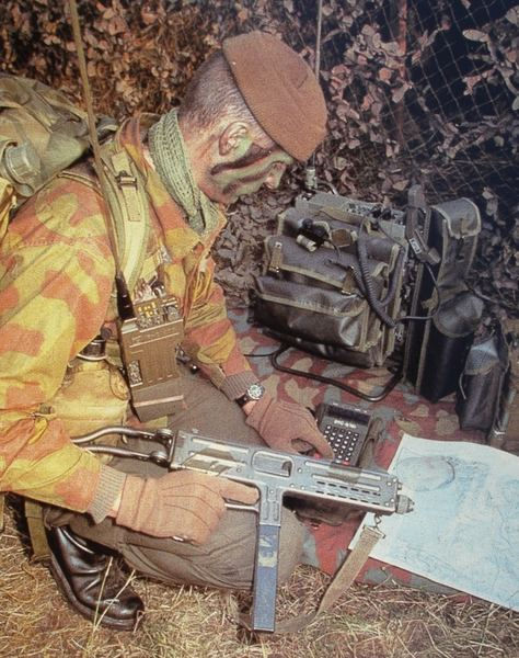 A radio operator of the Aquileia unit with Franchi LF-57