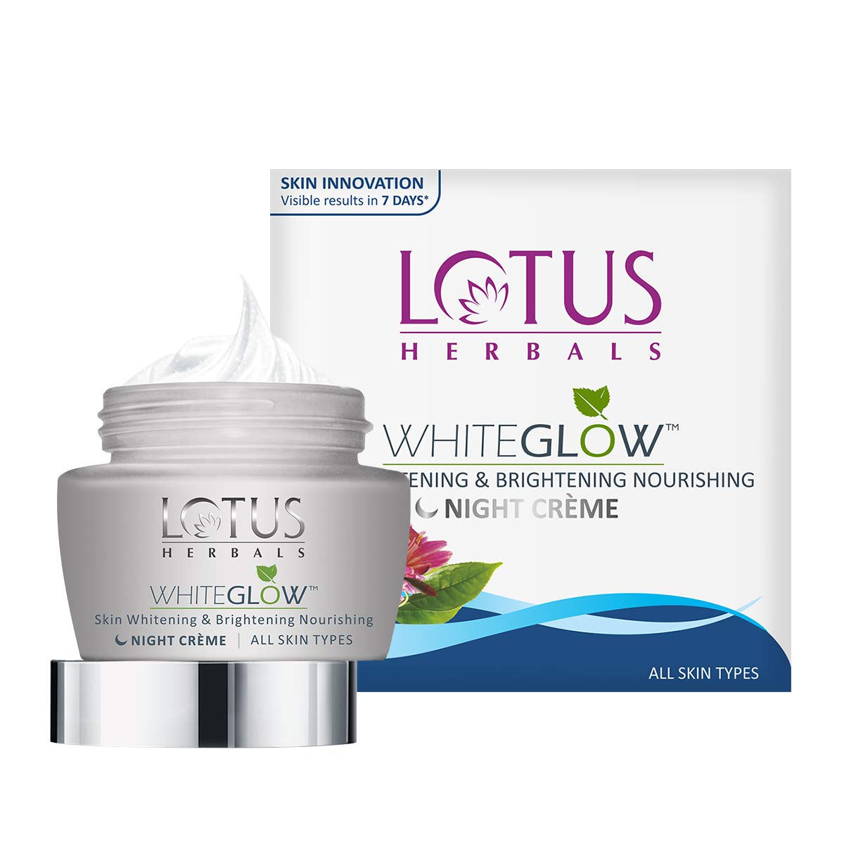 Lotus Herbals White Glow Skin Whitening Night Cream 20g